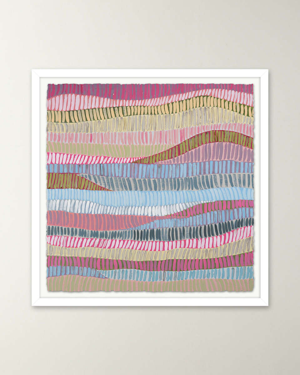 "Pink Fence 1" Framed Giclee on Paper by H. Scott